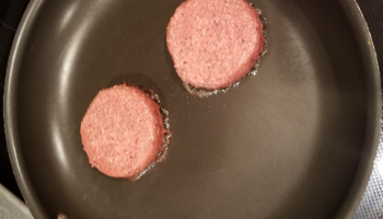 Frying Beyond Meat Patties